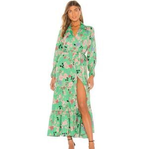 MISA Los Angeles Esmee Long Midi Dress in Peony Floral Size Medium